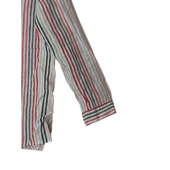 J.Jill Love‎ Linen 100% Linen Shirt Women Large Essential Button Up Summer Beach - Picture 9 of 9